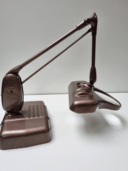 vintage Dazor M-270 Magnifier jeweler Industrial Desk Lamp Floating head architects watch repair bureaulamp vergrootlamp USA-00009